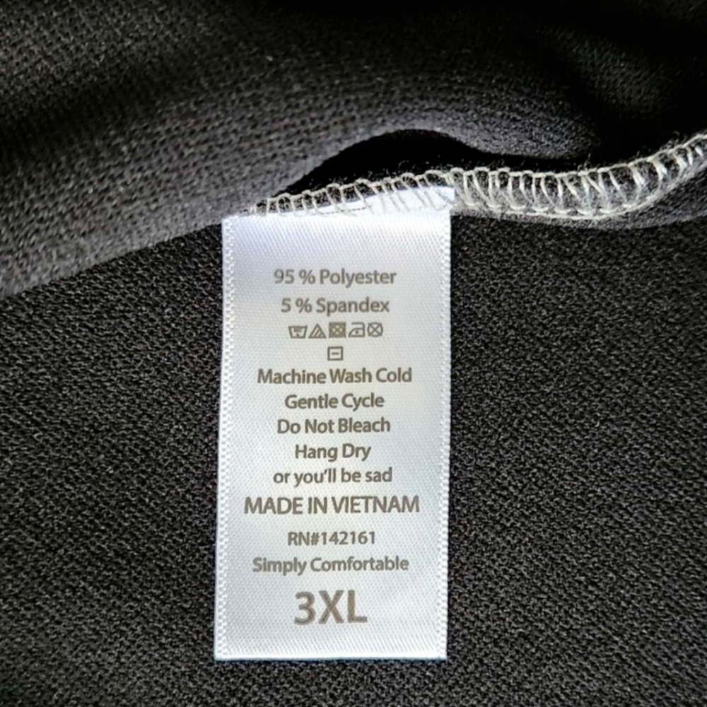LuLaRoe Cassie Stretch Pencil Skirt With Wide Waistband, Black & Gray, Size 3X - Picture 4 of 6